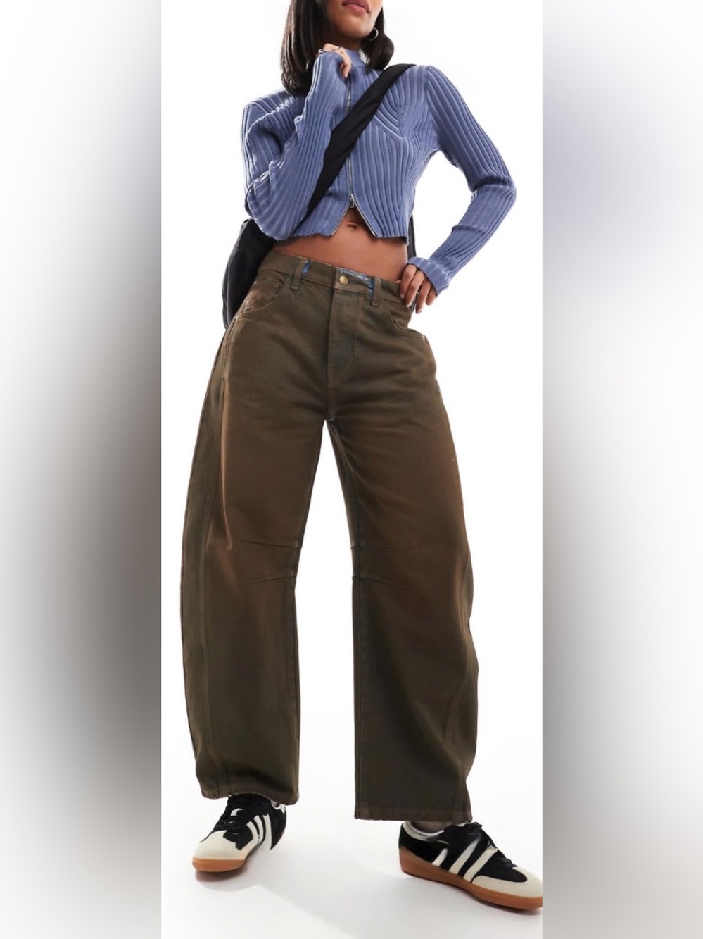 We The Free Barrel Jeans in Coated brown